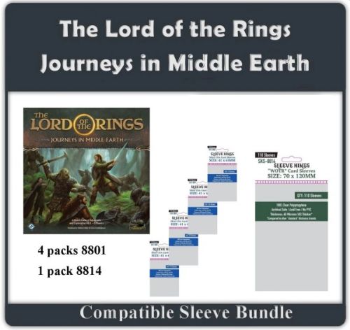The Lord of the Rings: Journeys in Middle-earth Compatible Sleeve King Bundle Set (8801 X 4 + 8814 X 1)